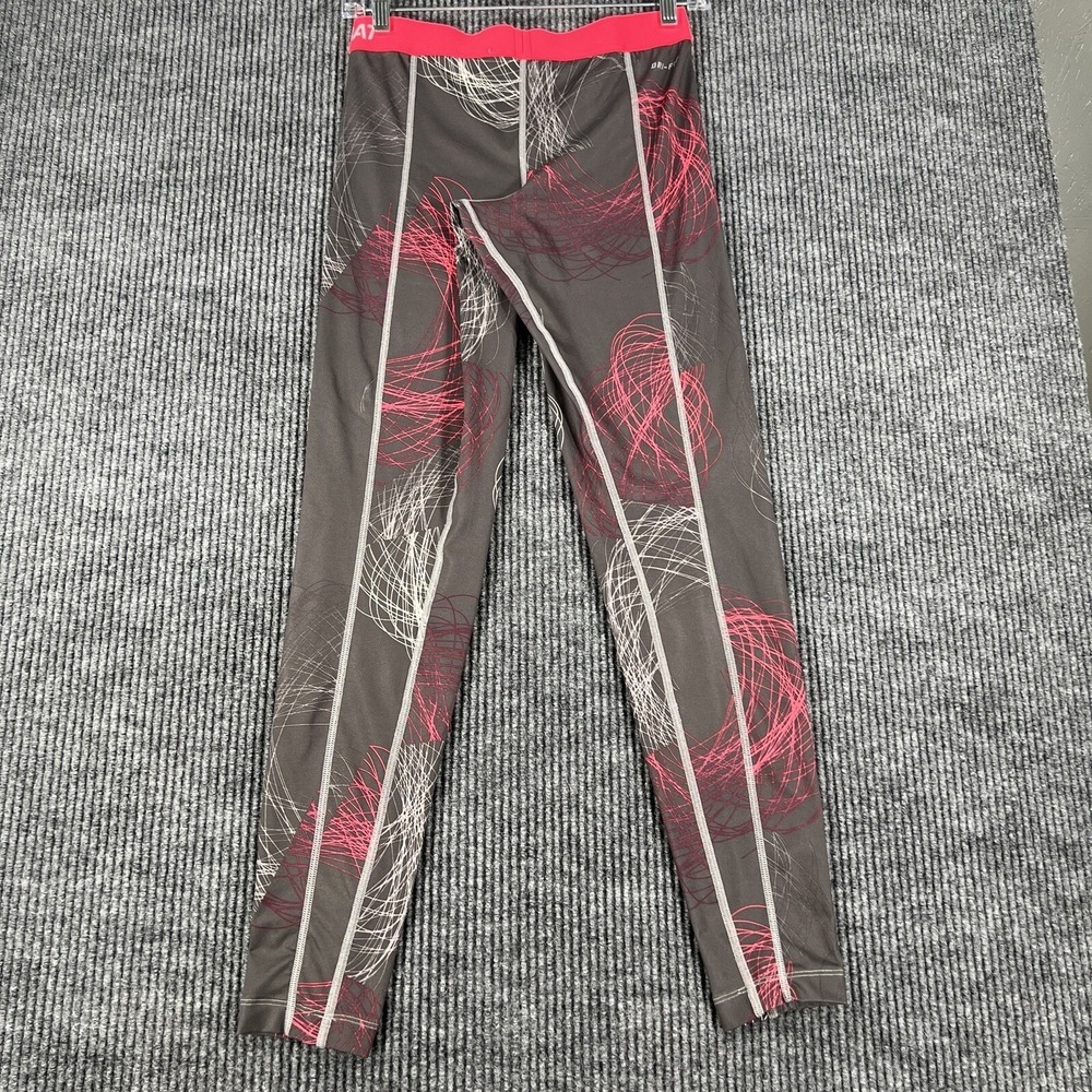 Nike Leggings Pro Combat Dri-Fit Womens Size Small Compression Gray Pink - Picture 7 of 14